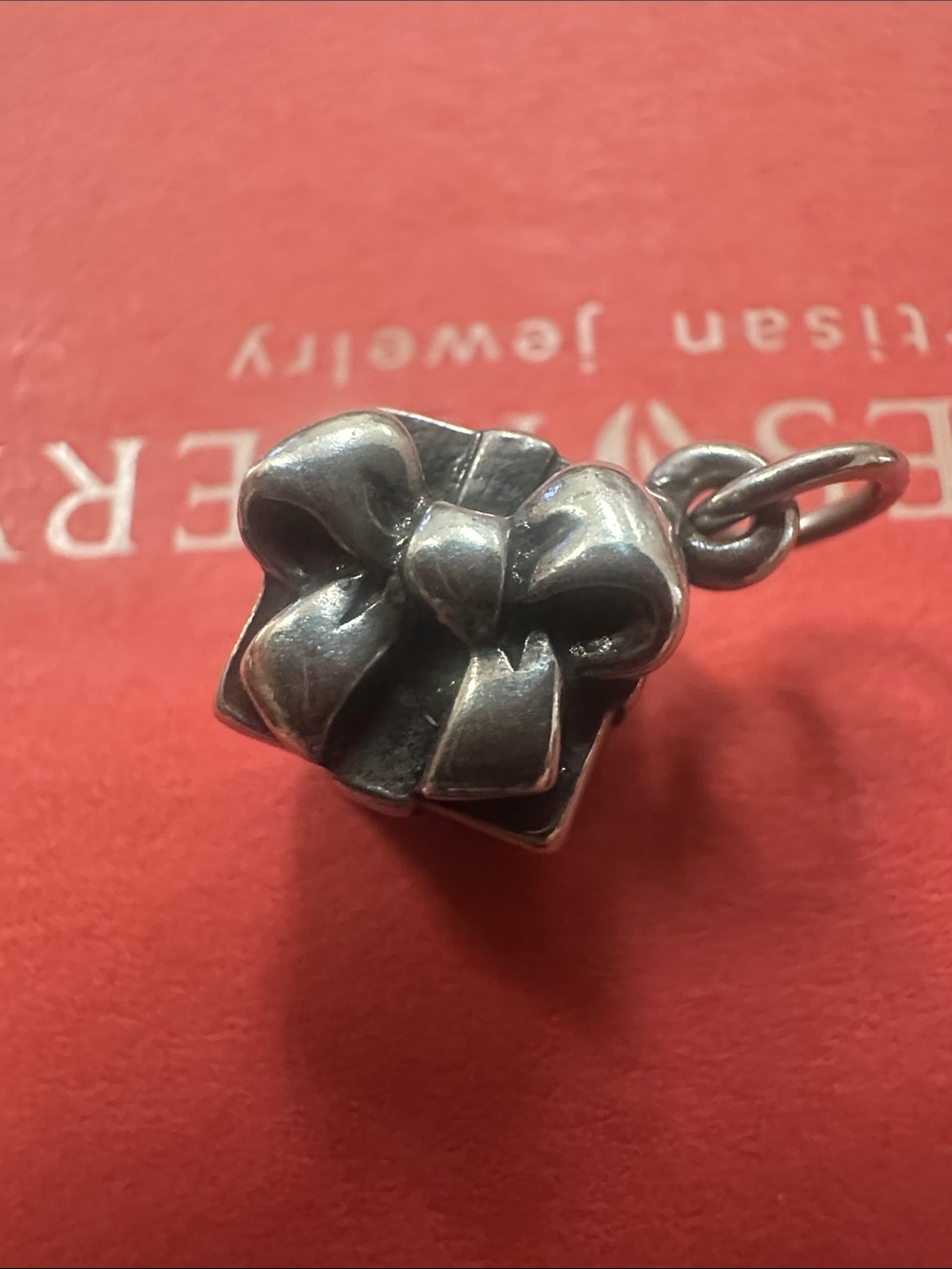James Avery Sterling silver retired giftbox charm